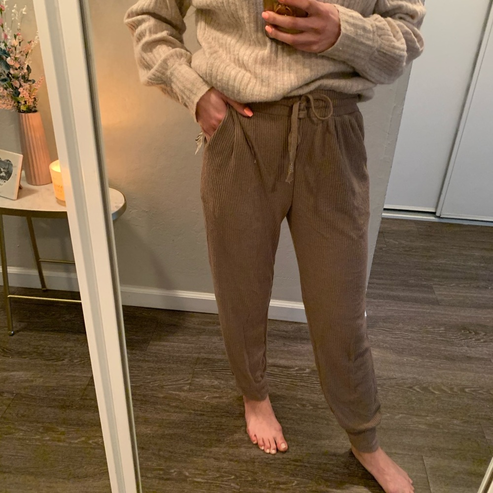 Brown joggers